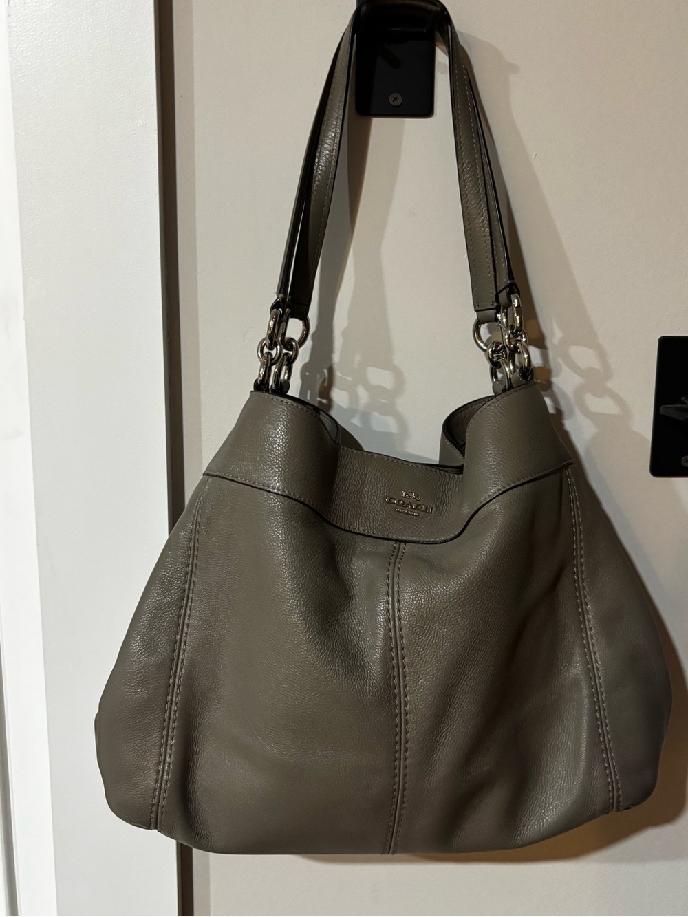 Coach Lexy Shoulder Bag in color Fog EUC